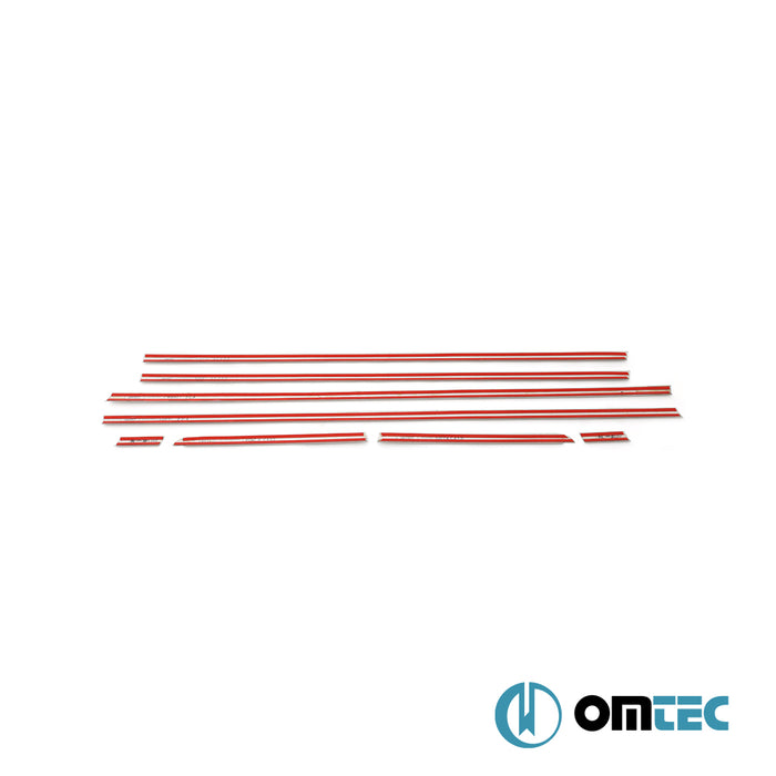 Cam Çıtası 8 Prç. Paslanmaz Çelik (Mat) - Citroën C4 - SD L - (2004 - 2010)