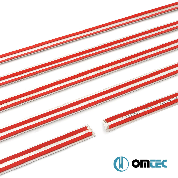 Cam Çıtası 8 Prç. Paslanmaz Çelik (Mat) - Citroën C4 - SD L - (2004 - 2010)