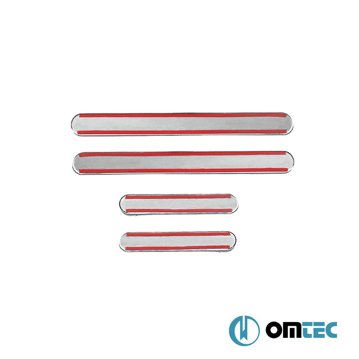 D - Line Kapı Eşiği 4 Prç. Paslanmaz Çelik (Parlak) - Citroën C5 - SW TD - (2008 - 2017)