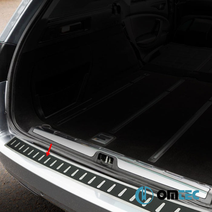 Karbon Folyolu Arka Tampon Eşiği Paslanmaz Çelik - Citroën C5 - SW TD - (2008 - 2017)