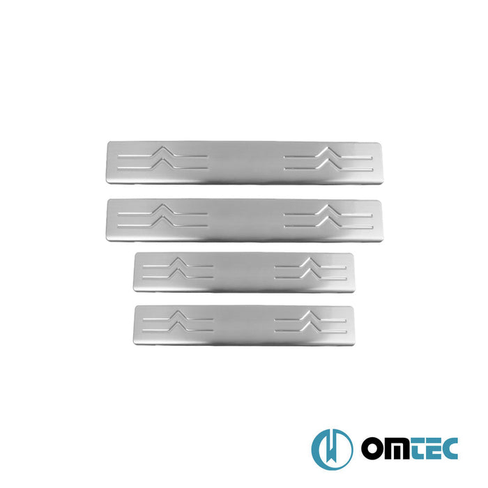 Kapı Eşiği 4 Prç. Paslanmaz Çelik (Parlak) - Citroën C4 - HB 5D B7 - (2010 - 2020)