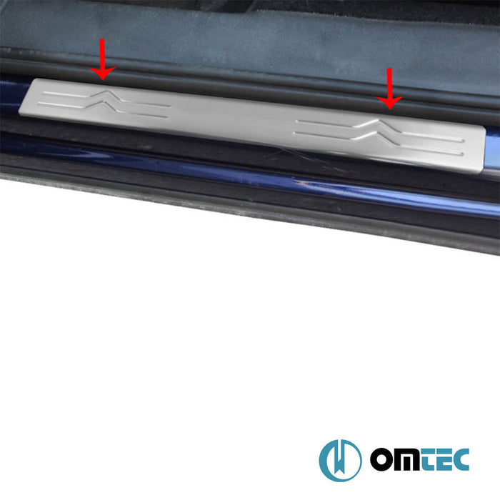 Kapı Eşiği 4 Prç. Paslanmaz Çelik (Parlak) - Citroën C4 - HB 5D B7 - (2010 - 2020)