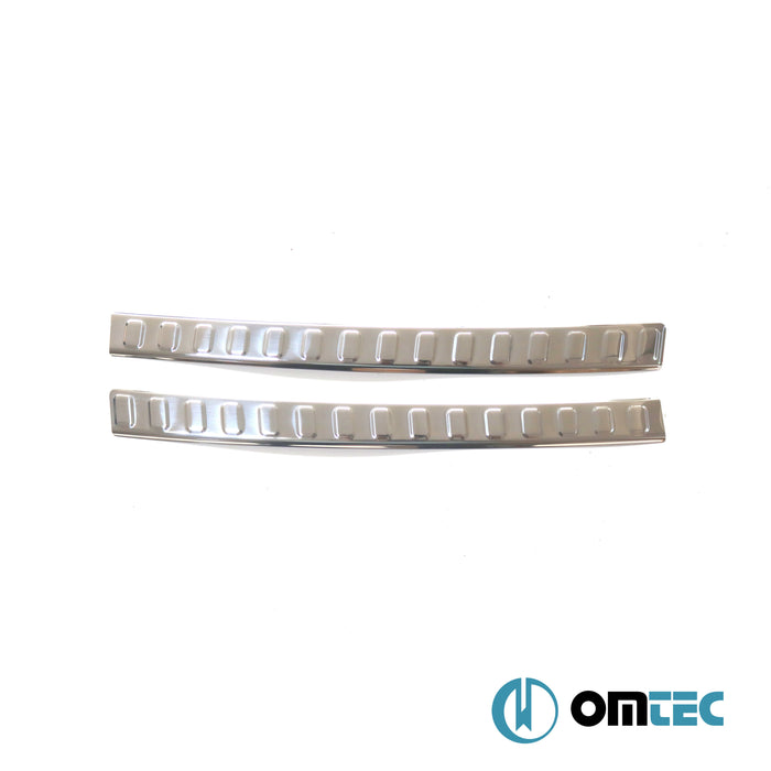 Arka Tampon Eşiği 2 Prç. Paslanmaz Çelik (Parlak) - Citroën C - Elysee - SD - (2012 - )