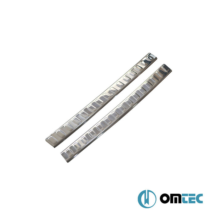 Arka Tampon Eşiği 2 Prç. Paslanmaz Çelik (Parlak) - Citroën C - Elysee - SD - (2012 - )