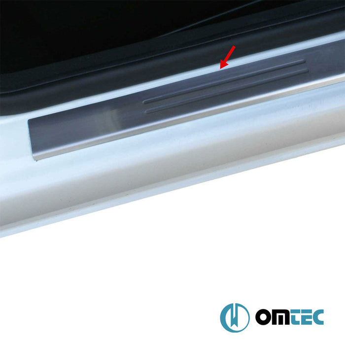 Line Kapı Eşiği 2 Prç. Paslanmaz Çelik (Parlak) - Citroën Berlingo - MVN M - (1996 - 2008)