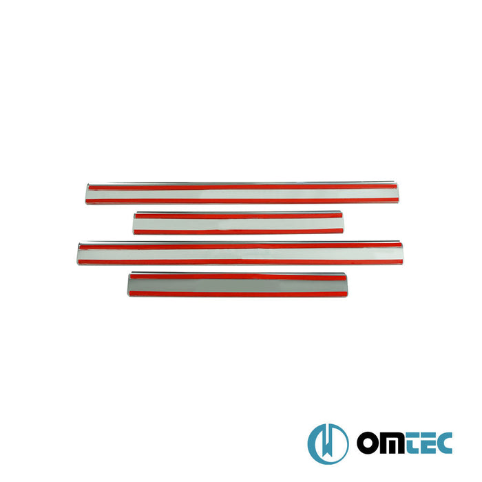 Line Kapı Eşiği 4 Prç. Paslanmaz Çelik (Parlak) - Citroën Berlingo - MVN B9 - (2008 - 2018)