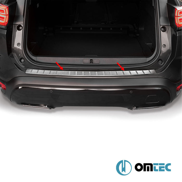 Arka Tampon Eşiği Paslanmaz Çelik (Taşlı) - Citroën C5 Aircross - SUV I - (2018 - )