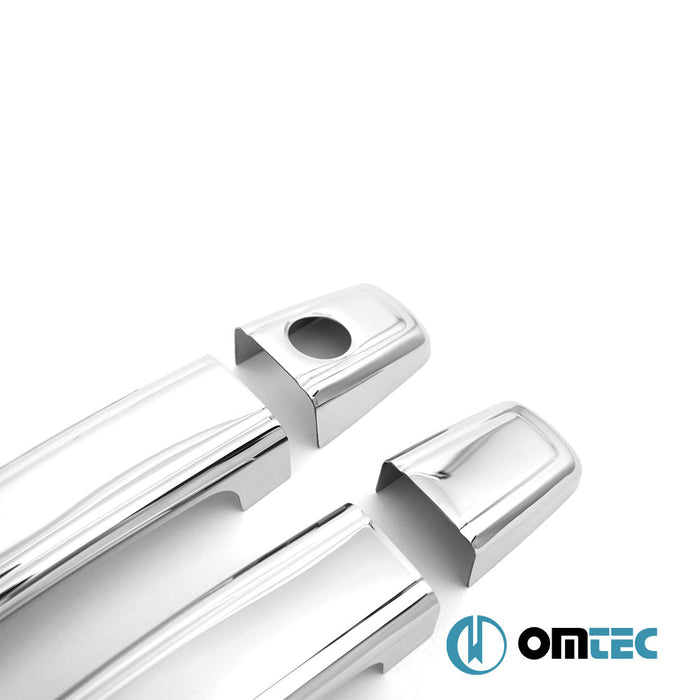 Kapı Kolu 2 Kapı 4 Prç. (H2) Paslanmaz Çelik (Parlak) - Chevrolet Aveo - SD T200/T250 FL - I/FL - II - (2005 - 2011)