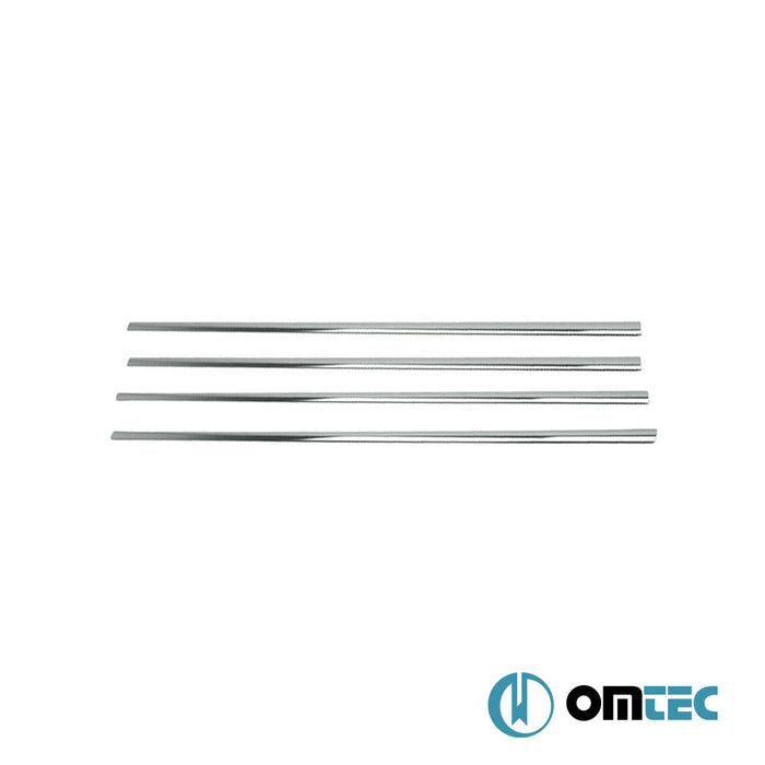 Cam Çıtası 4 Prç. Paslanmaz Çelik (Parlak) - Chevrolet Aveo - SD T300 - (2012 - 2020)