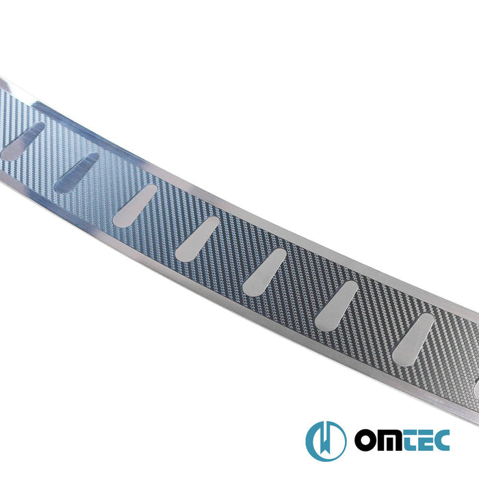 Karbon Folyolu Arka Tampon Eşiği Paslanmaz Çelik - Chevrolet Cruze - SD J300 PRE - FL - (2009 - 2012)