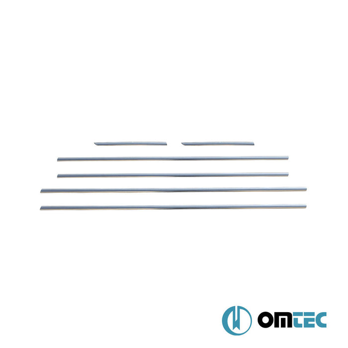 Cam Çıtası 6 Prç. Paslanmaz Çelik (Parlak) - Chevrolet Cruze - SD J300 - (2009 - 2016)