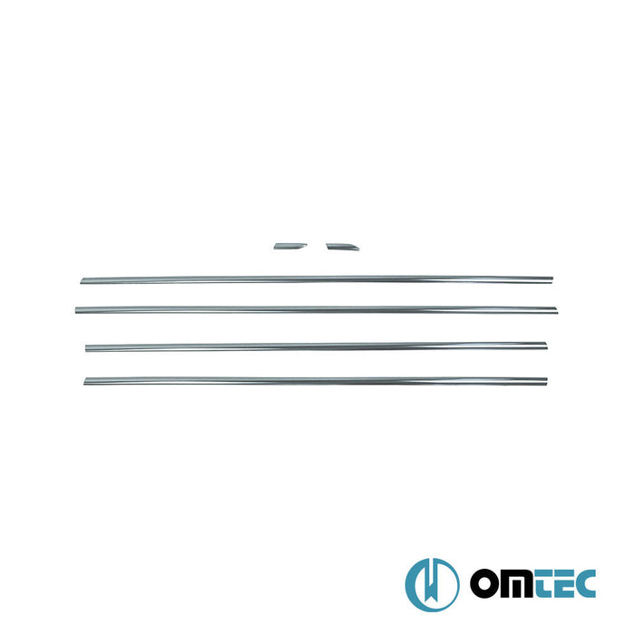 Cam Çıtası 6 Prç. Paslanmaz Çelik (Parlak) - Chevrolet Cruze - HB 5D J300 FL - I/FL - II - (2012 - 2016)