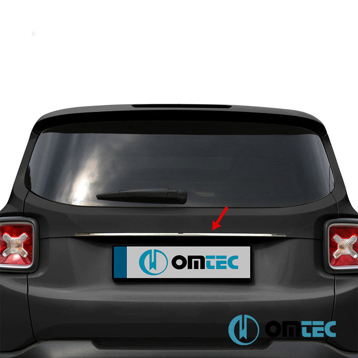 Bagaj Çıtası (Plaka Üstü) Paslanmaz Çelik (Parlak) - Jeep Renegade - SUV BU - (2015 - )