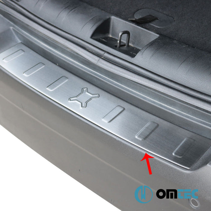 Arka Tampon Eşiği Paslanmaz Çelik (Taşlı) - Jeep Renegade - SUV BU - (2015 - )