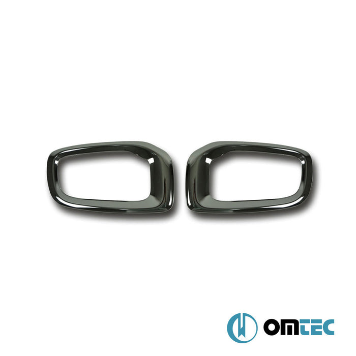 Sis Farı Çerçevesi 2 Prç. P.Çelik (Siyah) - Jeep Renegade - SUV BU PRE - FL - (2015 - 2019)