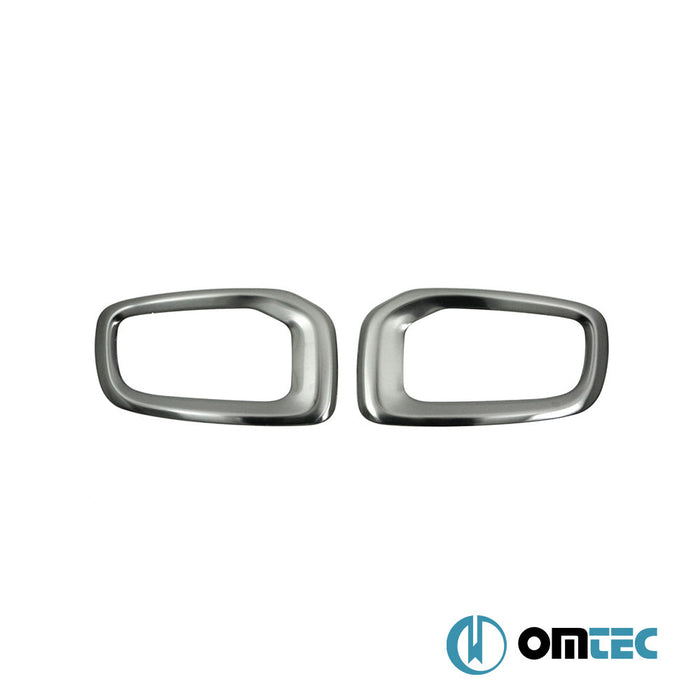 Sis Farı Çerçevesi 2 Prç. P.Çelik (Siyah - Taşlı) - Jeep Renegade - SUV BU PRE - FL - (2015 - 2019)