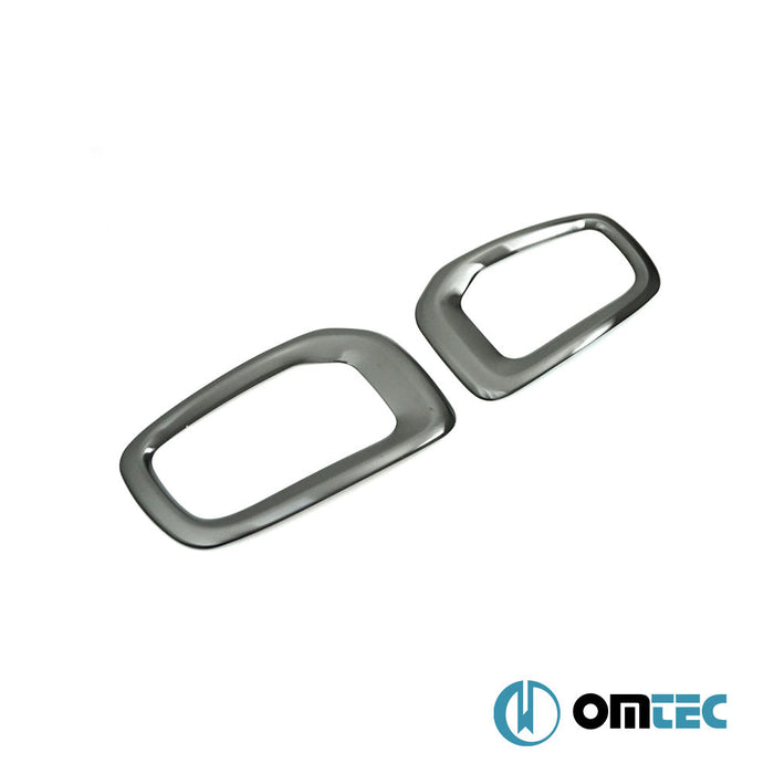 Sis Farı Çerçevesi 2 Prç. P.Çelik (Siyah - Taşlı) - Jeep Renegade - SUV BU PRE - FL - (2015 - 2019)