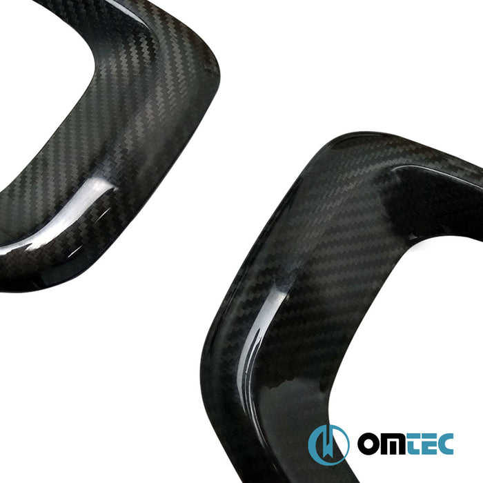 Sis Farı Çerçevesi 2 Prç. (Karbon) - Jeep Renegade - SUV BU PRE - FL - (2015 - 2019)