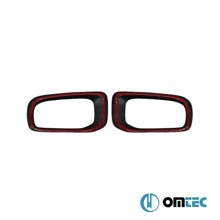 Sis Farı Çerçevesi 2 Prç. (Karbon) - Jeep Renegade - SUV BU PRE - FL - (2015 - 2019)