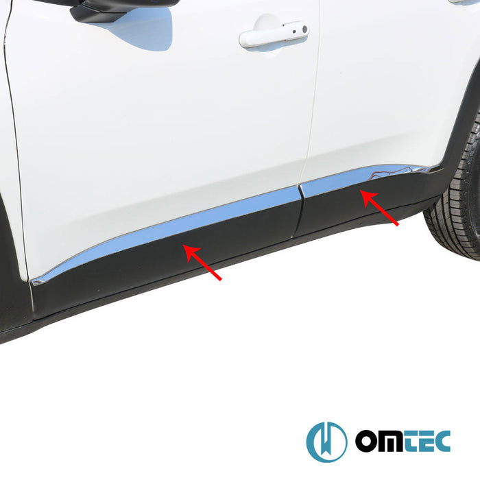 Yan Kapı Çıtası 4 Prç. Paslanmaz Çelik (Parlak) - Jeep Renegade - SUV BU - (2015 - )