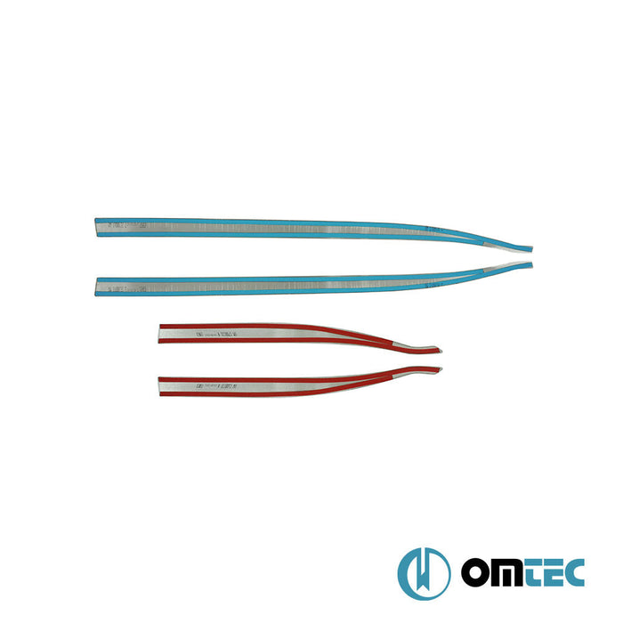 Yan Kapı Çıtası 4 Prç. Paslanmaz Çelik (Parlak) - Jeep Renegade - SUV BU - (2015 - )