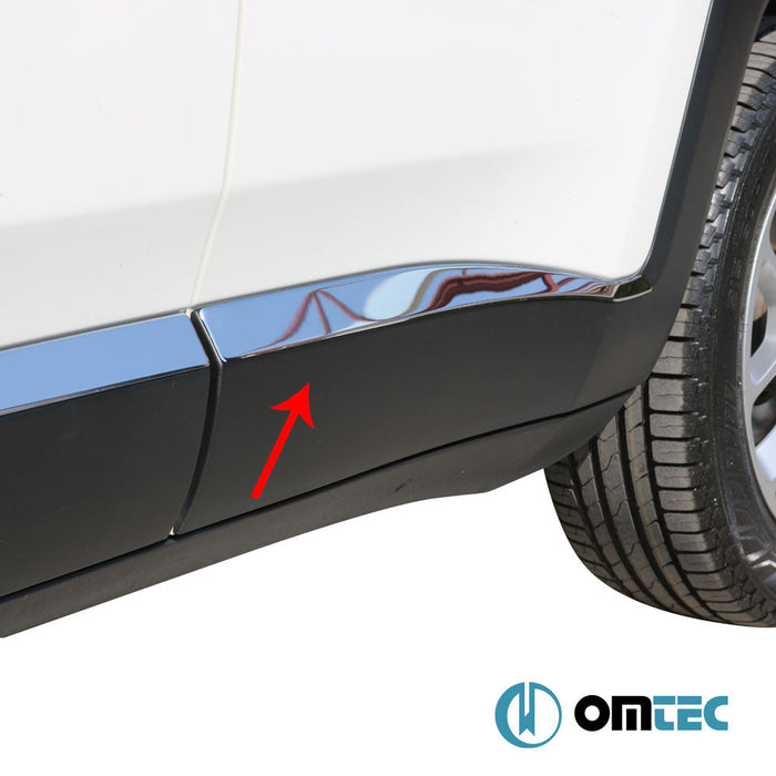 Yan Kapı Çıtası 4 Prç. Paslanmaz Çelik (Parlak) - Jeep Renegade - SUV BU - (2015 - )