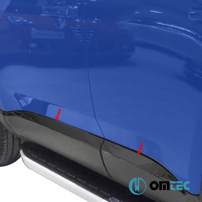 Yan Kapı Çıtası 4 Prç. Paslanmaz Çelik (Siyah) - Jeep Renegade - SUV BU - (2015 - )