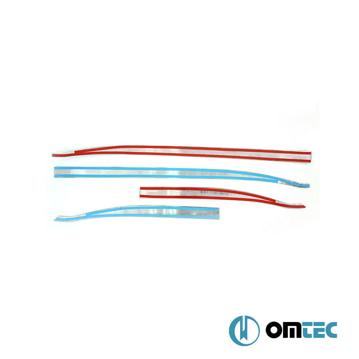 Yan Kapı Çıtası 4 Prç. Paslanmaz Çelik (Siyah) - Jeep Renegade - SUV BU - (2015 - )