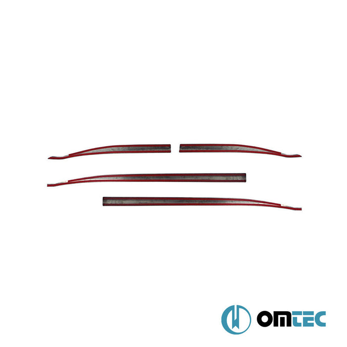 Yan Kapı Çıtası 4 Prç. Paslanmaz Çelik (Siyah - Taşlı) - Jeep Renegade - SUV BU - (2015 - )