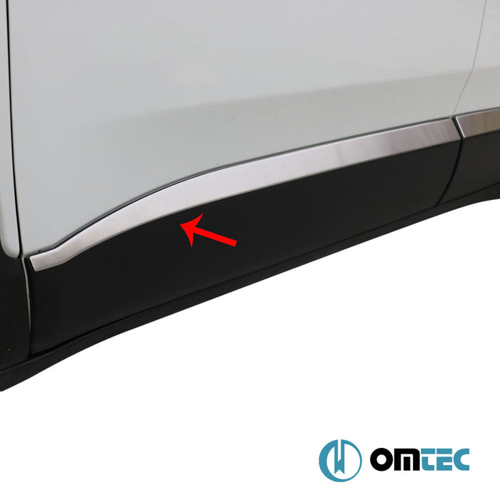 Yan Kapı Çıtası 4 Prç. Paslanmaz Çelik (Taşlı) - Jeep Renegade - SUV BU - (2015 - )