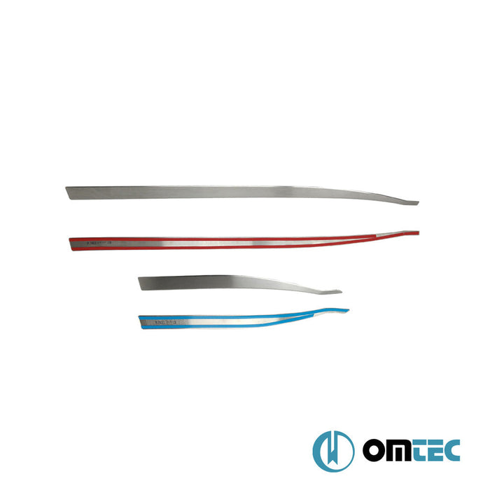 Yan Kapı Çıtası 4 Prç. Paslanmaz Çelik (Taşlı) - Jeep Renegade - SUV BU - (2015 - )