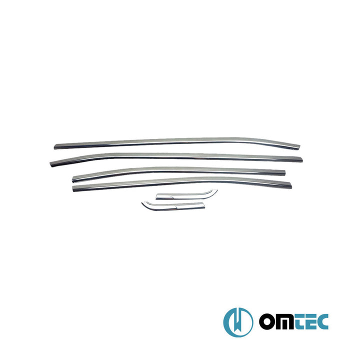 Cam Çıtası 6 Prç. Paslanmaz Çelik (Parlak) - Jeep Renegade - SUV BU - (2015 - )