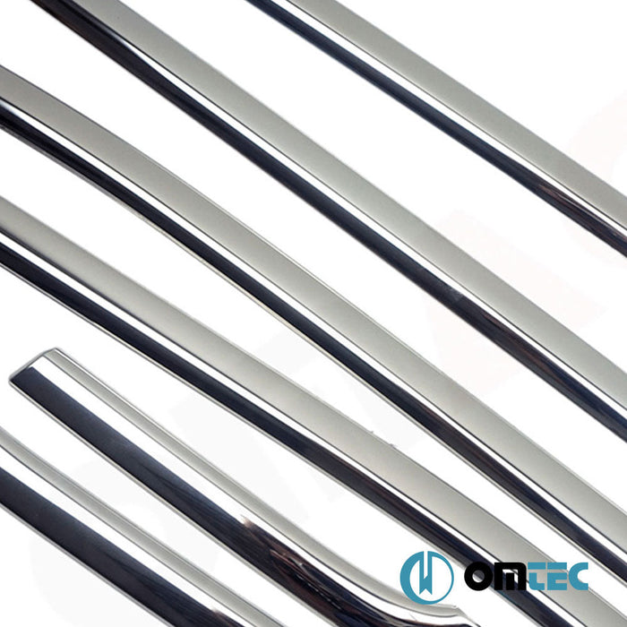 Cam Çıtası 6 Prç. Paslanmaz Çelik (Parlak) - Jeep Renegade - SUV BU - (2015 - )