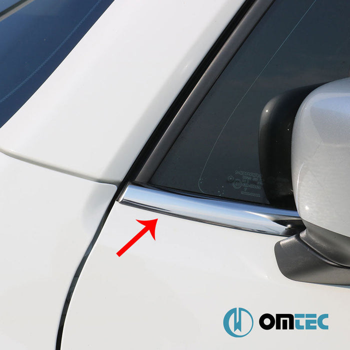 Cam Çıtası 6 Prç. Paslanmaz Çelik (Parlak) - Jeep Renegade - SUV BU - (2015 - )