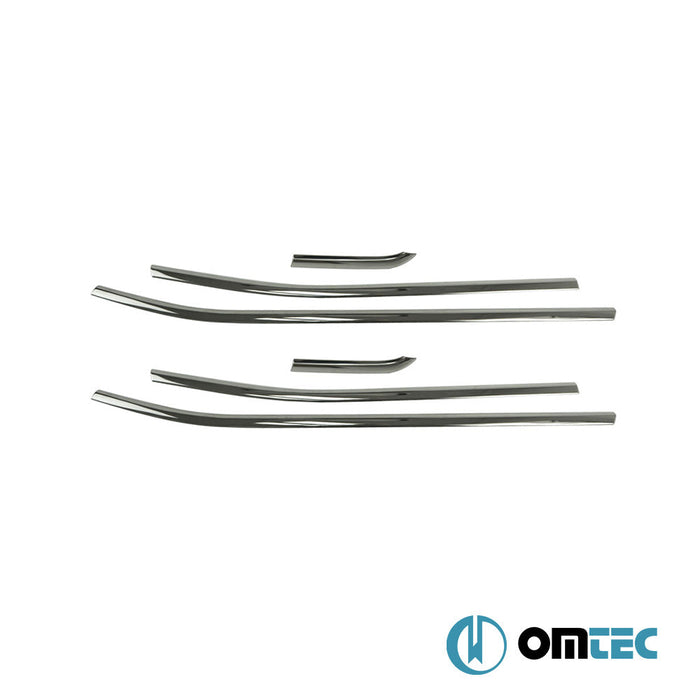 Cam Çıtası 6 Prç. Paslanmaz Çelik (Siyah) - Jeep Renegade - SUV BU - (2015 - )