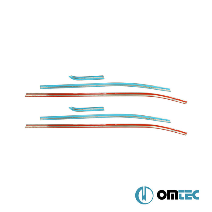 Cam Çıtası 6 Prç. Paslanmaz Çelik (Siyah) - Jeep Renegade - SUV BU - (2015 - )