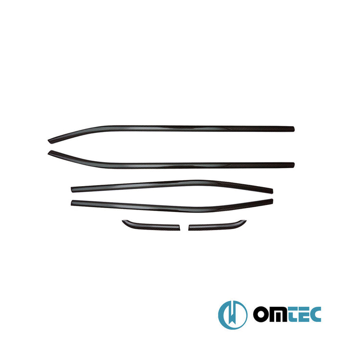 Cam Çıtası 6 Prç.(Karbon) - Jeep Renegade - SUV BU - (2015 - )