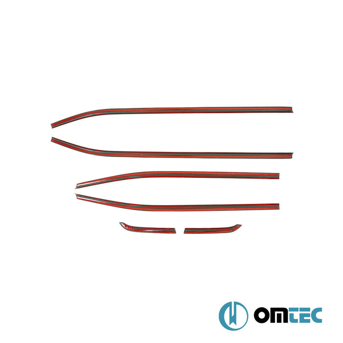 Cam Çıtası 6 Prç.(Karbon) - Jeep Renegade - SUV BU - (2015 - )