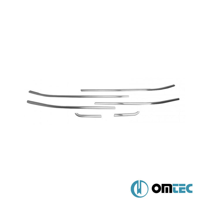 Cam Çıtası 6 Prç. Paslanmaz Çelik (Taşlı) - Jeep Renegade - SUV BU - (2015 - )