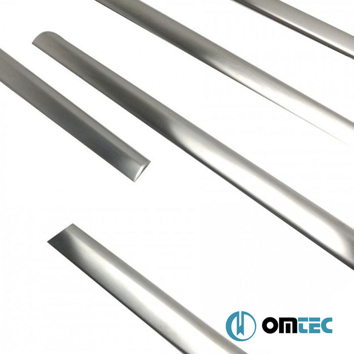 Cam Çıtası 6 Prç. Paslanmaz Çelik (Taşlı) - Jeep Renegade - SUV BU - (2015 - )