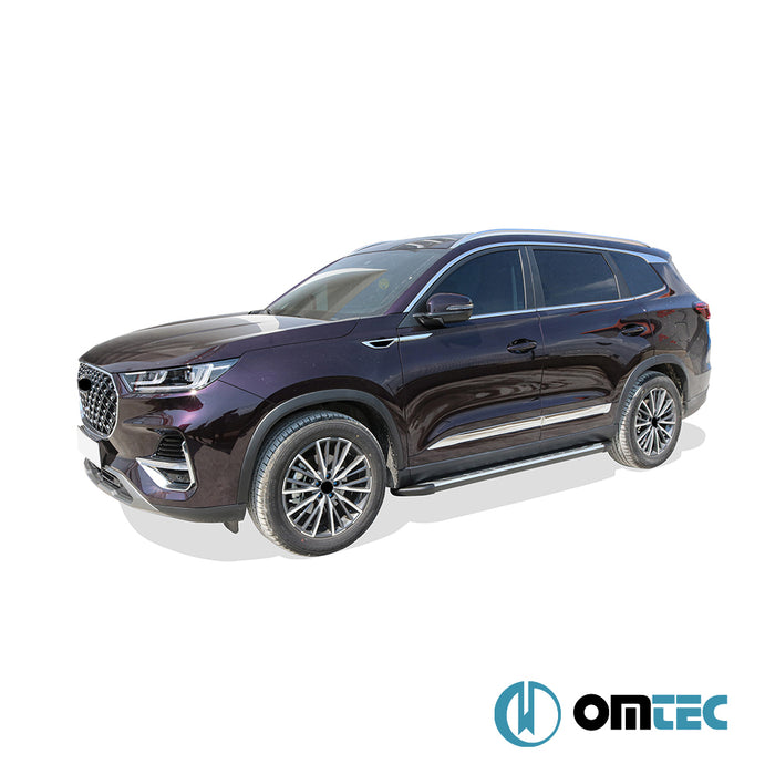 Yan Basamak (FABA - Gri - Siyah) 2 Prç. - Chery Tiggo 8 Pro - SUV I - (2022 - )