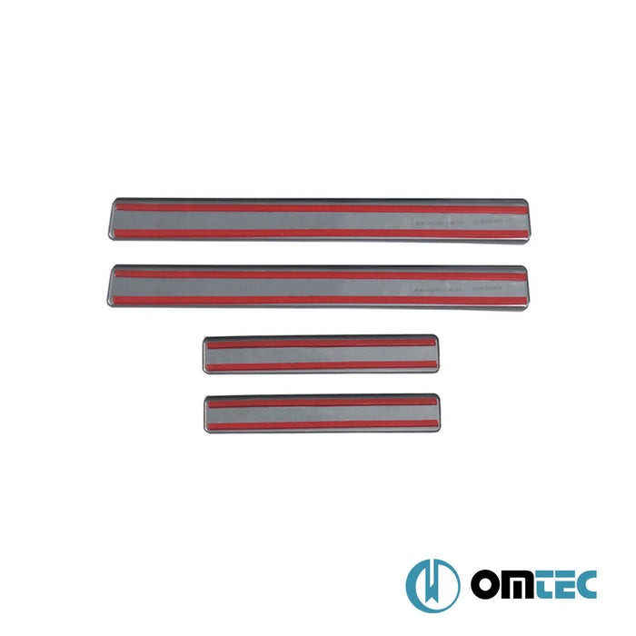 Line Kapı Eşiği 4 Prç. Paslanmaz Çelik (Parlak) - Dacia Logan - SD I - (2005 - 2012)