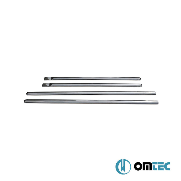 Yan Kapı Çıtası 4 Prç. Paslanmaz Çelik (Parlak) - Dacia Logan - SD I - (2005 - 2012)