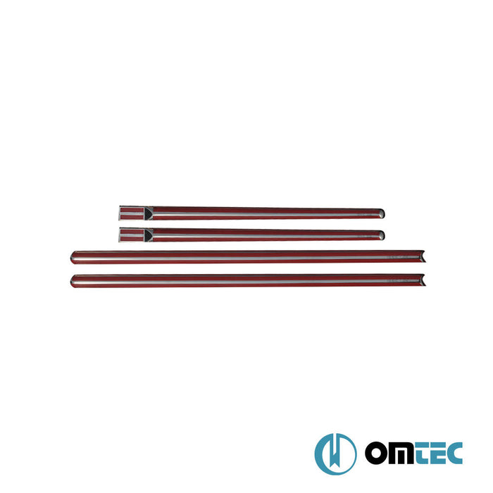 Yan Kapı Çıtası 4 Prç. Paslanmaz Çelik (Parlak) - Dacia Logan - SD I - (2005 - 2012)