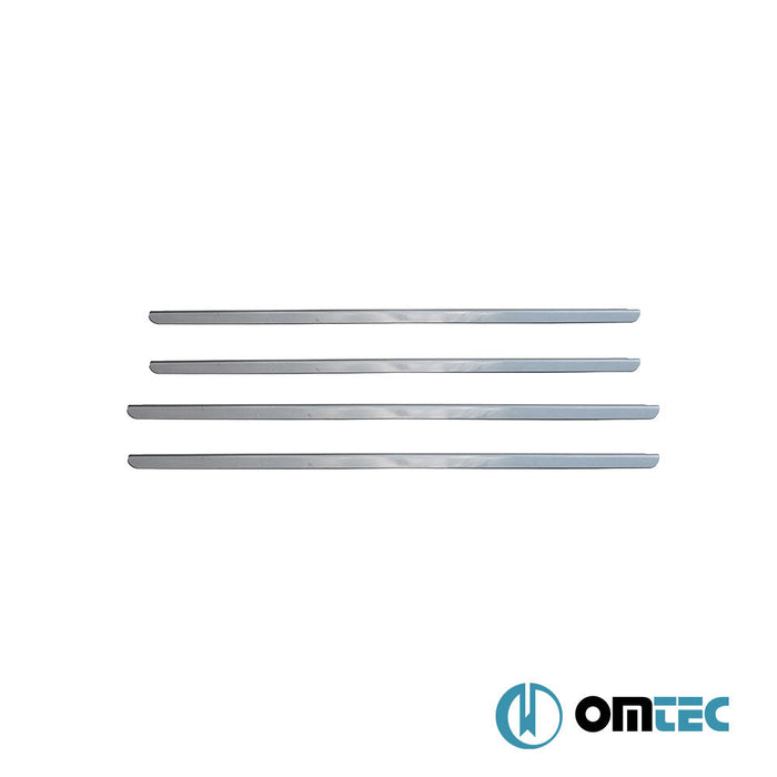 Cam Çıtası 4 Prç. Paslanmaz Çelik (Parlak) - Dacia Logan Mcv - SW I - (2006 - 2013)