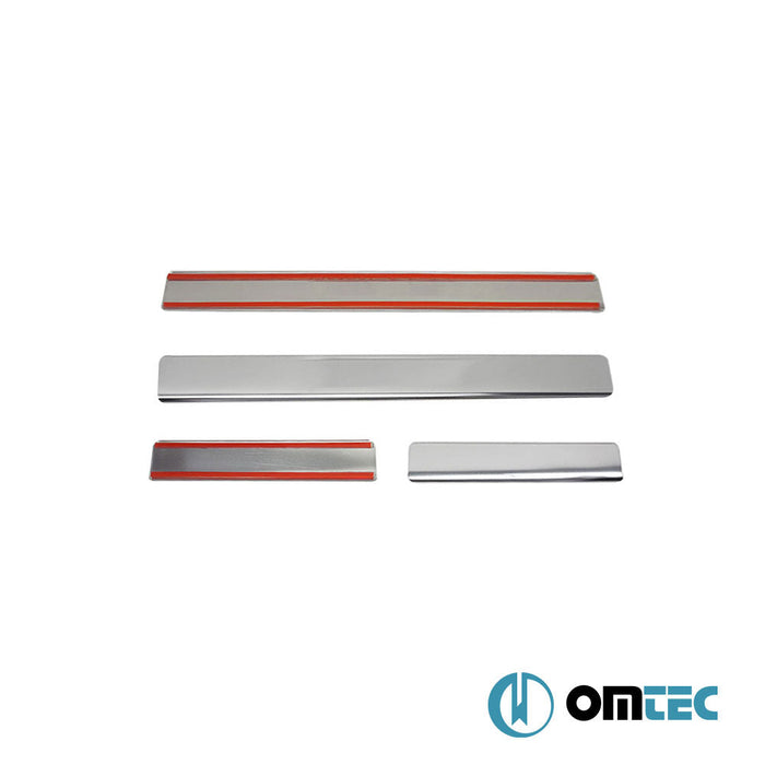 Line Kapı Eşiği 4 Prç. Paslanmaz Çelik (Parlak) - Dacia Sandero Stepway - HB 5D B52 FL - (2016 - 2020)