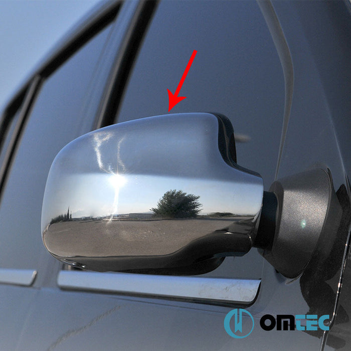 Ayna Kapağı 2 Prç. Paslanmaz Çelik (Parlak) - Dacia Sandero - HB 5D B52 - (2012 - 2020)