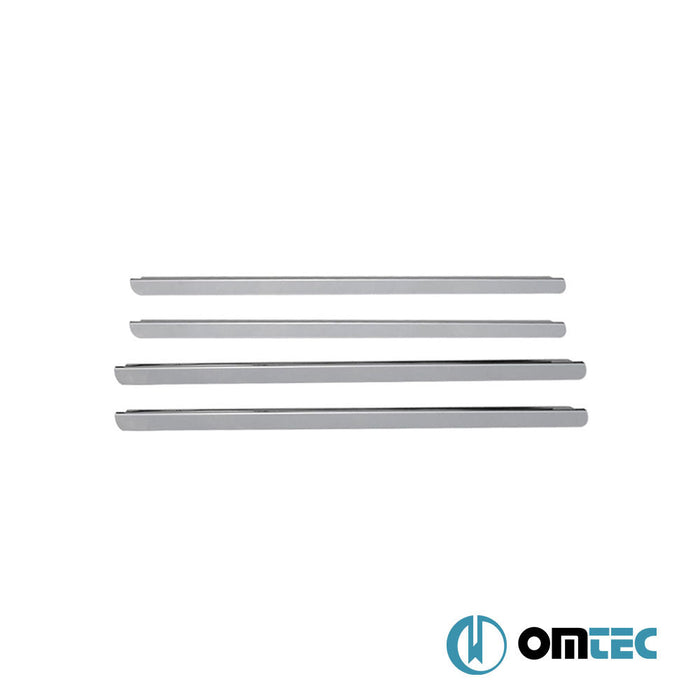 Cam Çıtası 4 Prç. Paslanmaz Çelik (Parlak) - Dacia Sandero - HB 5D B90 - (2008 - 2012)