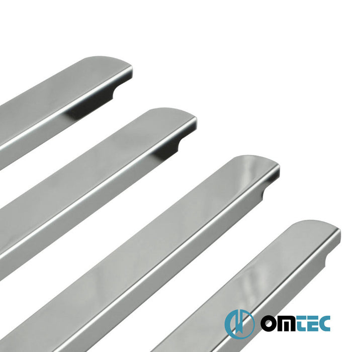 Cam Çıtası 4 Prç. Paslanmaz Çelik (Parlak) - Dacia Sandero - HB 5D B90 - (2008 - 2012)