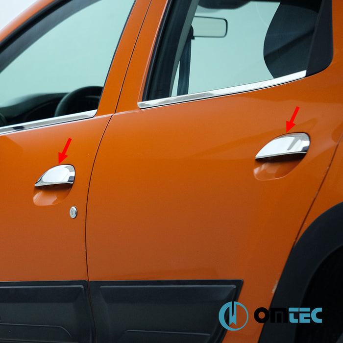 Kapı Kolu 4 Kapı 4 Prç. Paslanmaz Çelik (Parlak) - Dacia Duster - SUV HM - (2018 - 2024)